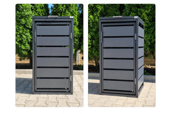 ZABUDOWA ŚMIETNIKOWA 1x120L kolor GRAFIT